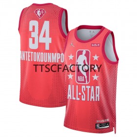 Dres Milwaukee Bucks Giannis Antetokounmpo 34 2022 All-Star Jordan Brand Crvena Swingman - Muške
